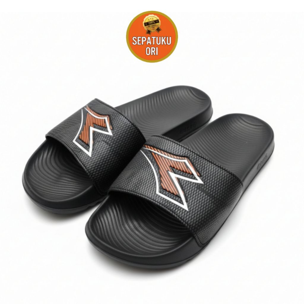 SANDAL PRIA DIADORA HOLOGRAM SLIDE BLACK NEW ORI BNIB