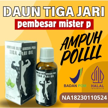 Daun Bungkus Tiga Jari Oil Obat Herbal Pembesar penis100%ampuh permanen Asli Papua Bpom