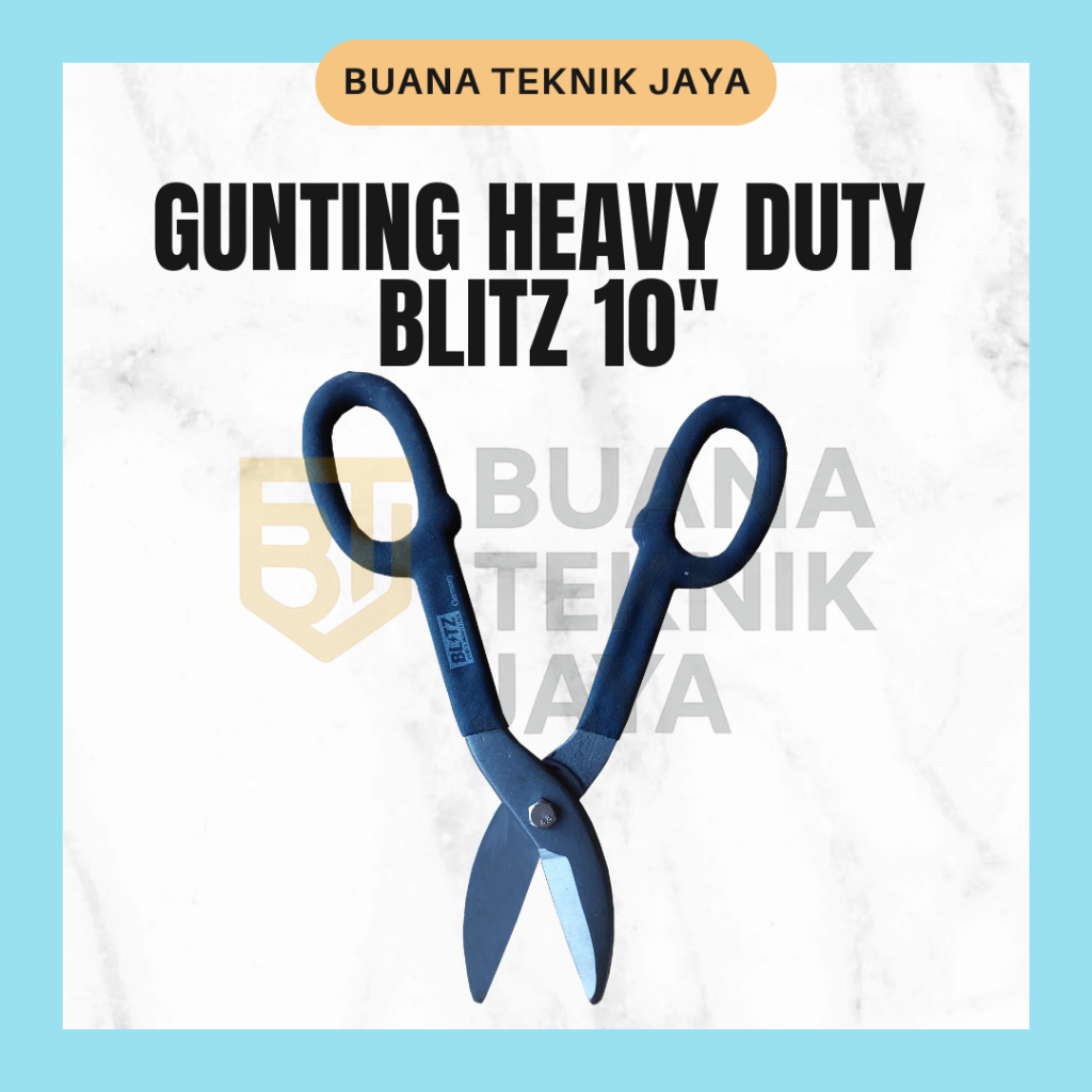 Gunting Heavy duty  blitz 10" | Gunting Seng Plat Baja Ringan