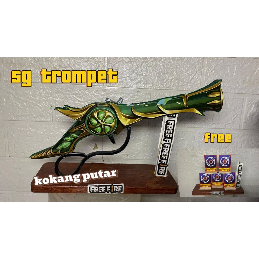 mainan tembakan anak laki sg trompet kokang putar