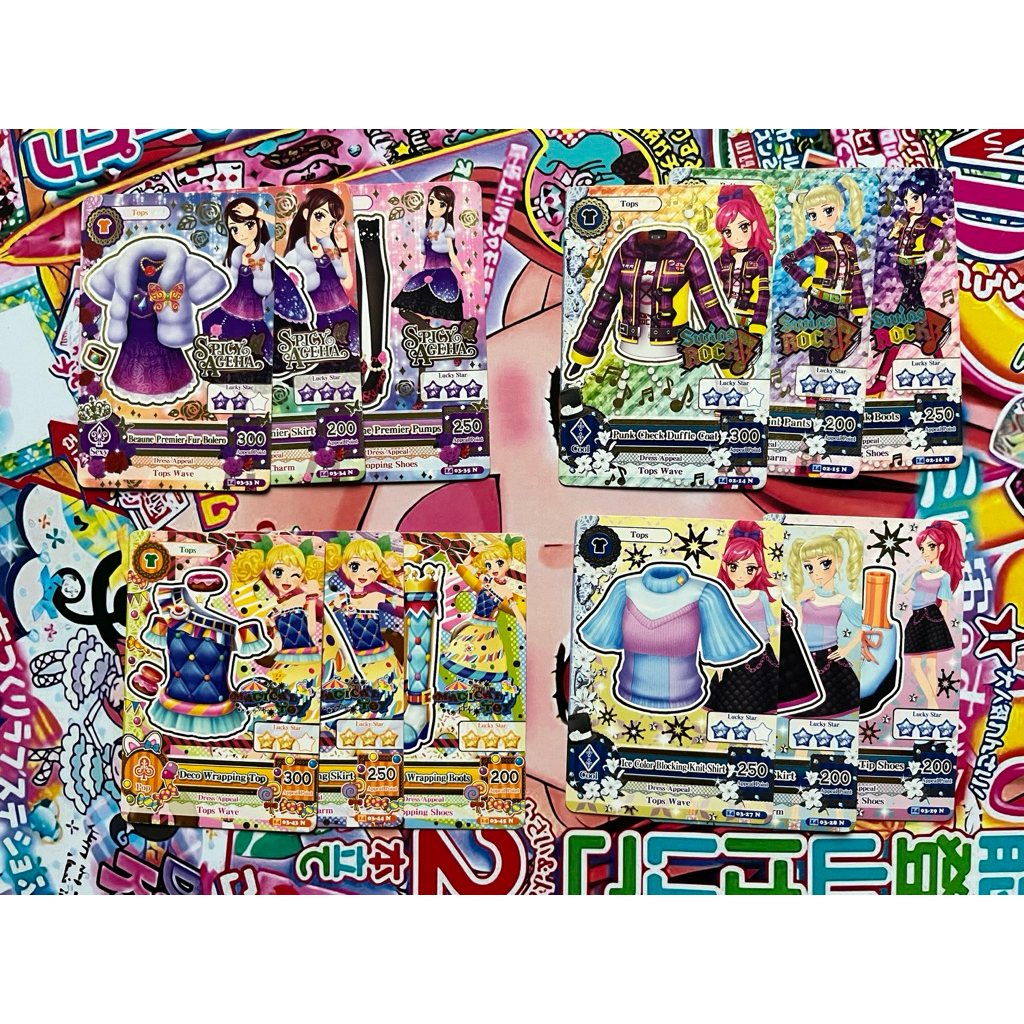 Kartu Aikatsu Official Set Normal Brand Card Swing Rock Spicy Ageha Magical Toy Normal Card Original