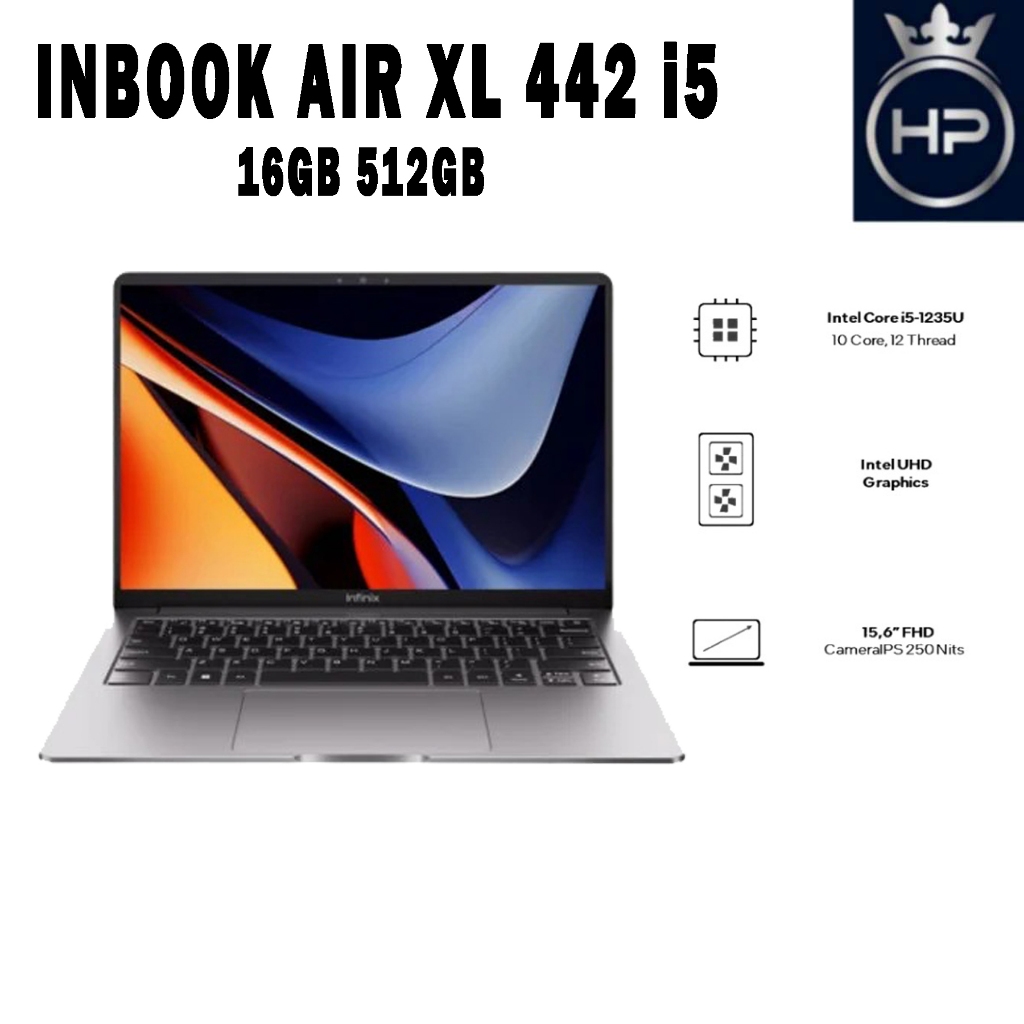LAPTOP INFINIX INBOX AIR XL442 i5 16/512 GARANSI RESMI