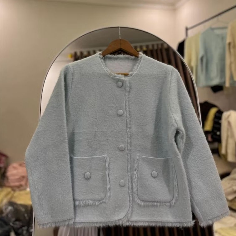 Blazer rajut wanita korea style/ atasan blazer wanita korea  import