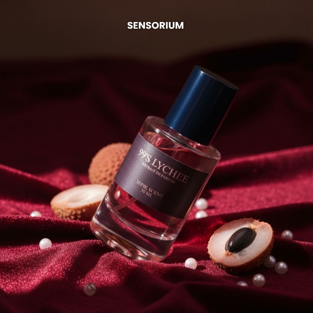 Sensorium | 99's Lychee | Extrait de Parfum | Parfum Wanita Pria Tahan Lama | Aroma Fruity Fresh Lyc