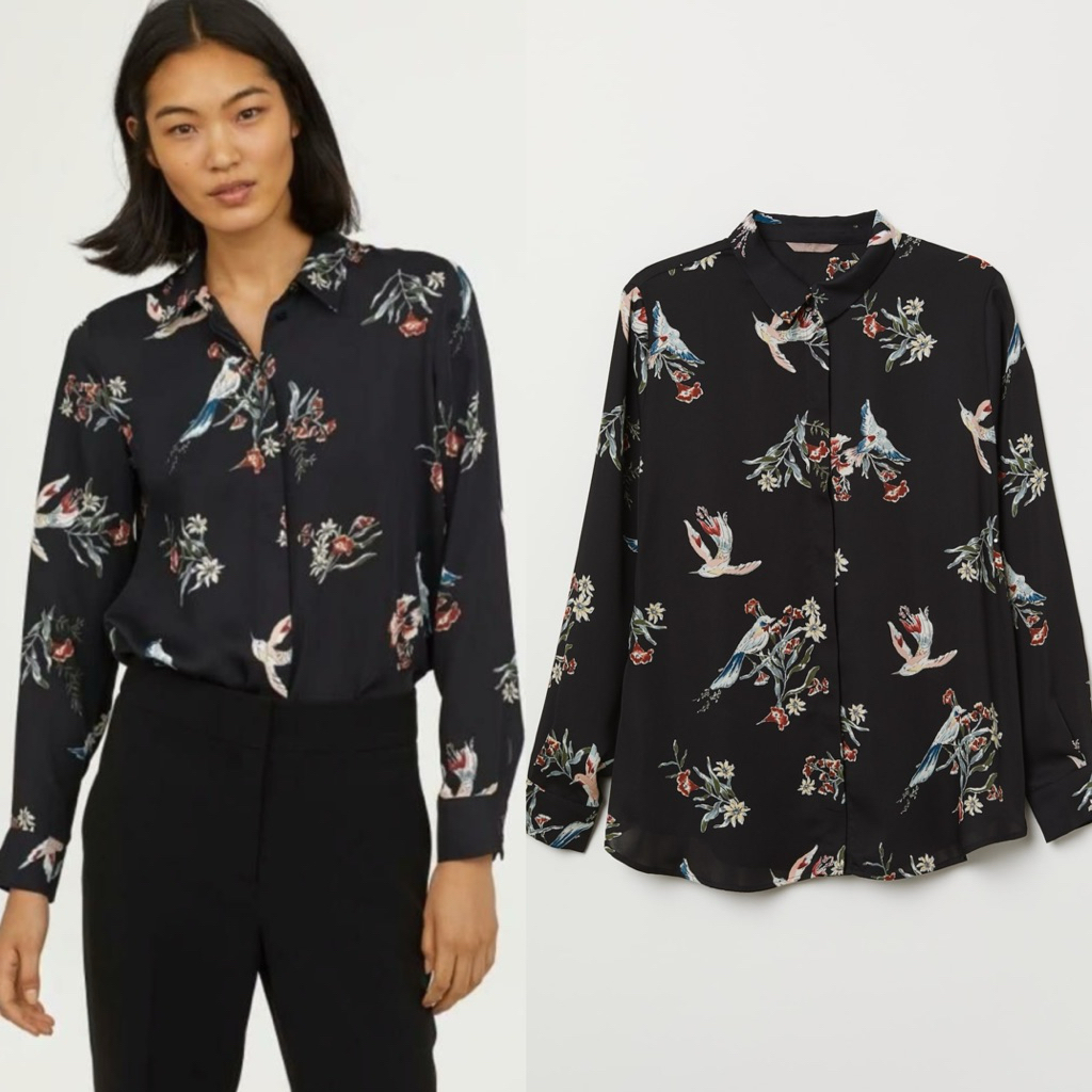 HNM KEMEJA OVERSIZE BIRD PATTERN