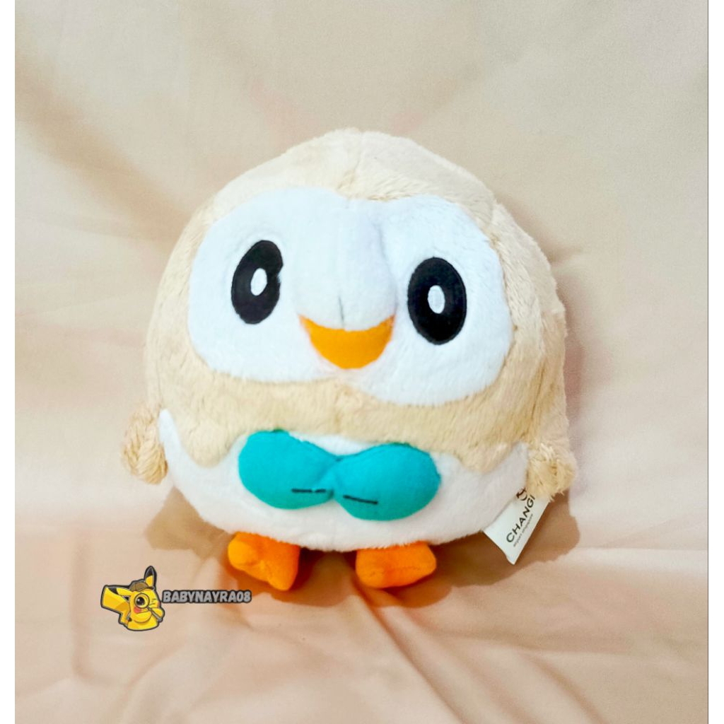 BONEKA POKEMON ROWLET FLUFFY ORIGINAL CHANGI TAKARA TOMY
