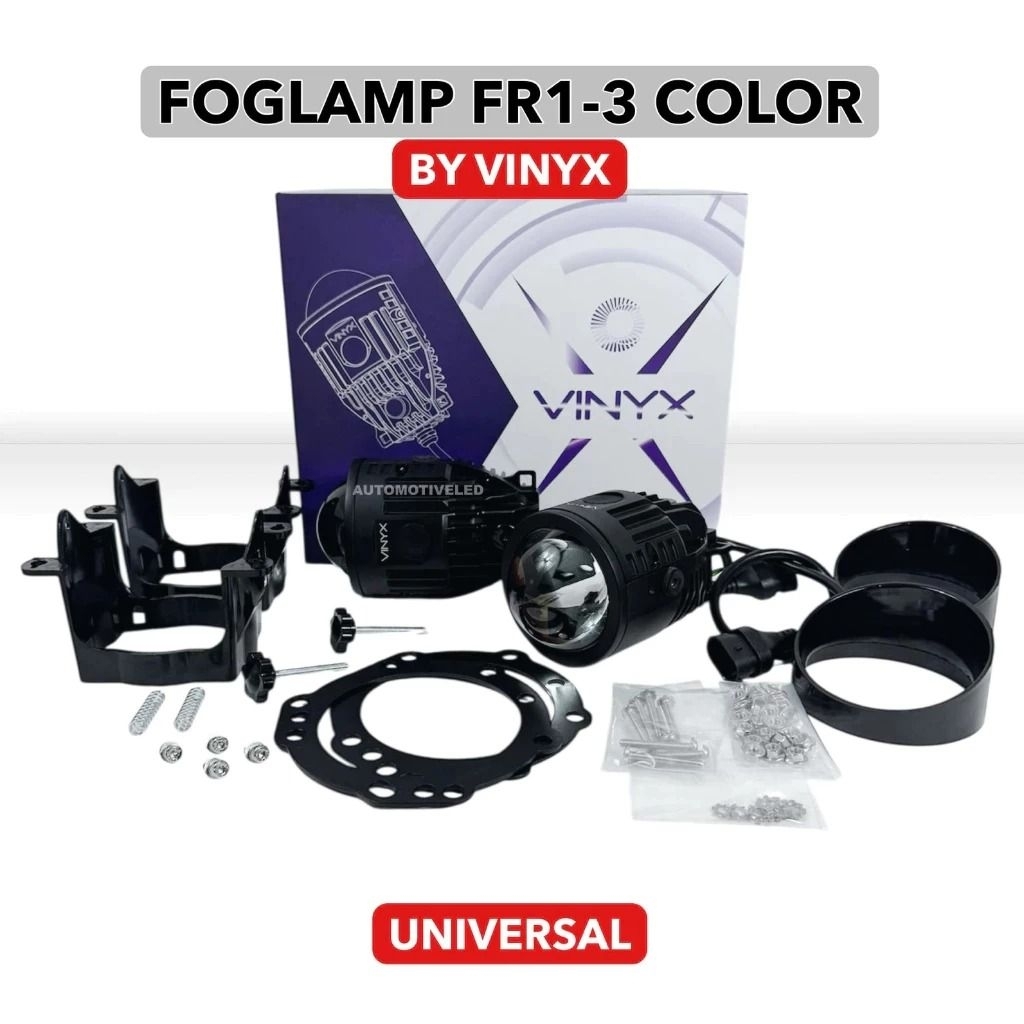 Foglamp Projector Biled foglamp FR1 3 Warna Lampu Kabut Mobil Projie Biled 60 Watt 3 inch
