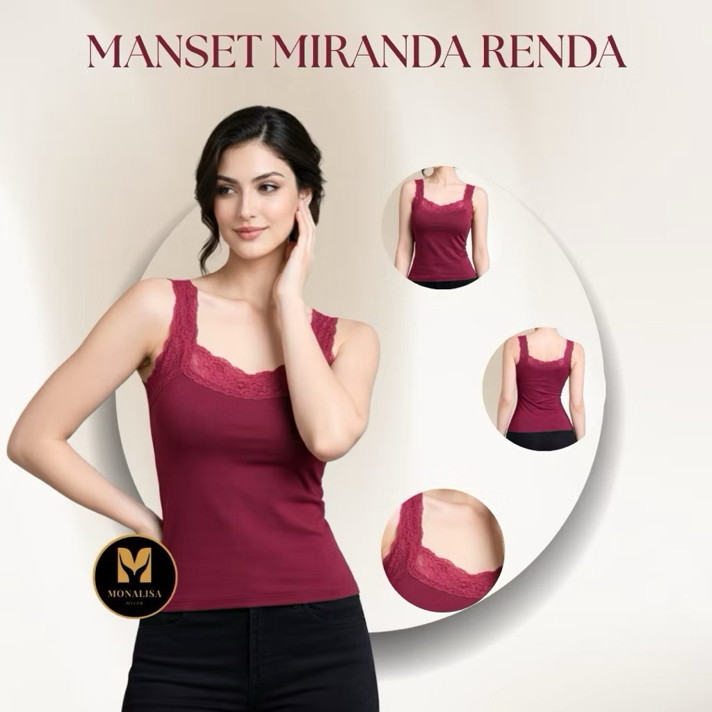 Tantop Renda Wanita Renda | Kamisol Renda | Singlet Wanita Renda