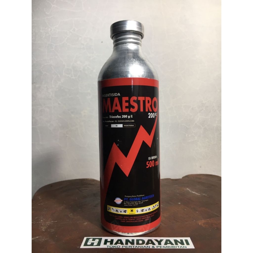 INSEKTISIDA MAESTRO BAHAN AKTIF TRIAZOFOS 200ec 500ML