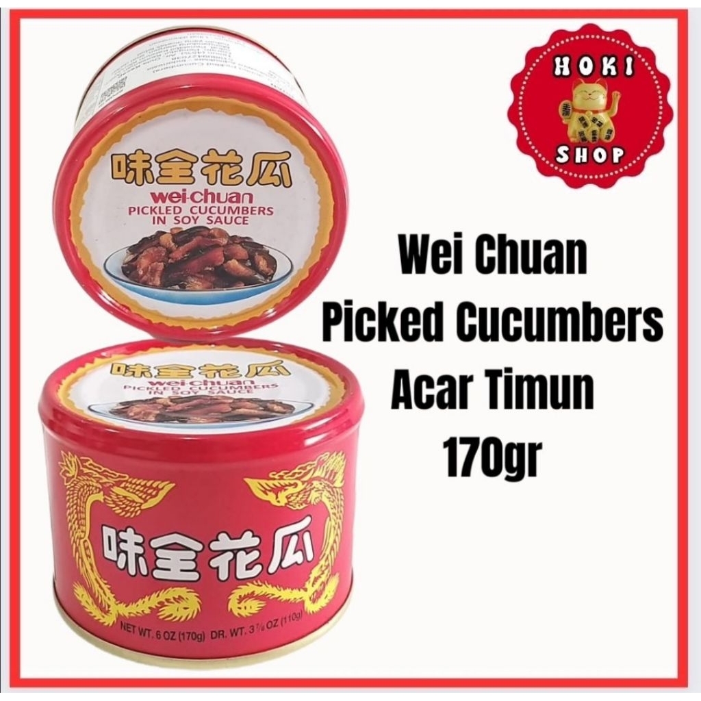 Wei Chuan Pickled Cucumber In Spy Sauce 110gr / Acar Timun Kaleng / Acar Krai Kaleng / Krai Asin