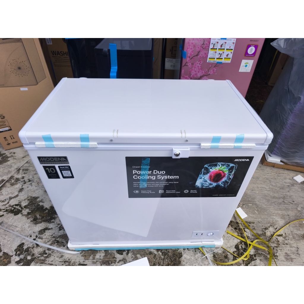 boks freezer Modena 200 liter/ boks freezer Modena bergaransi resmi 200 liter