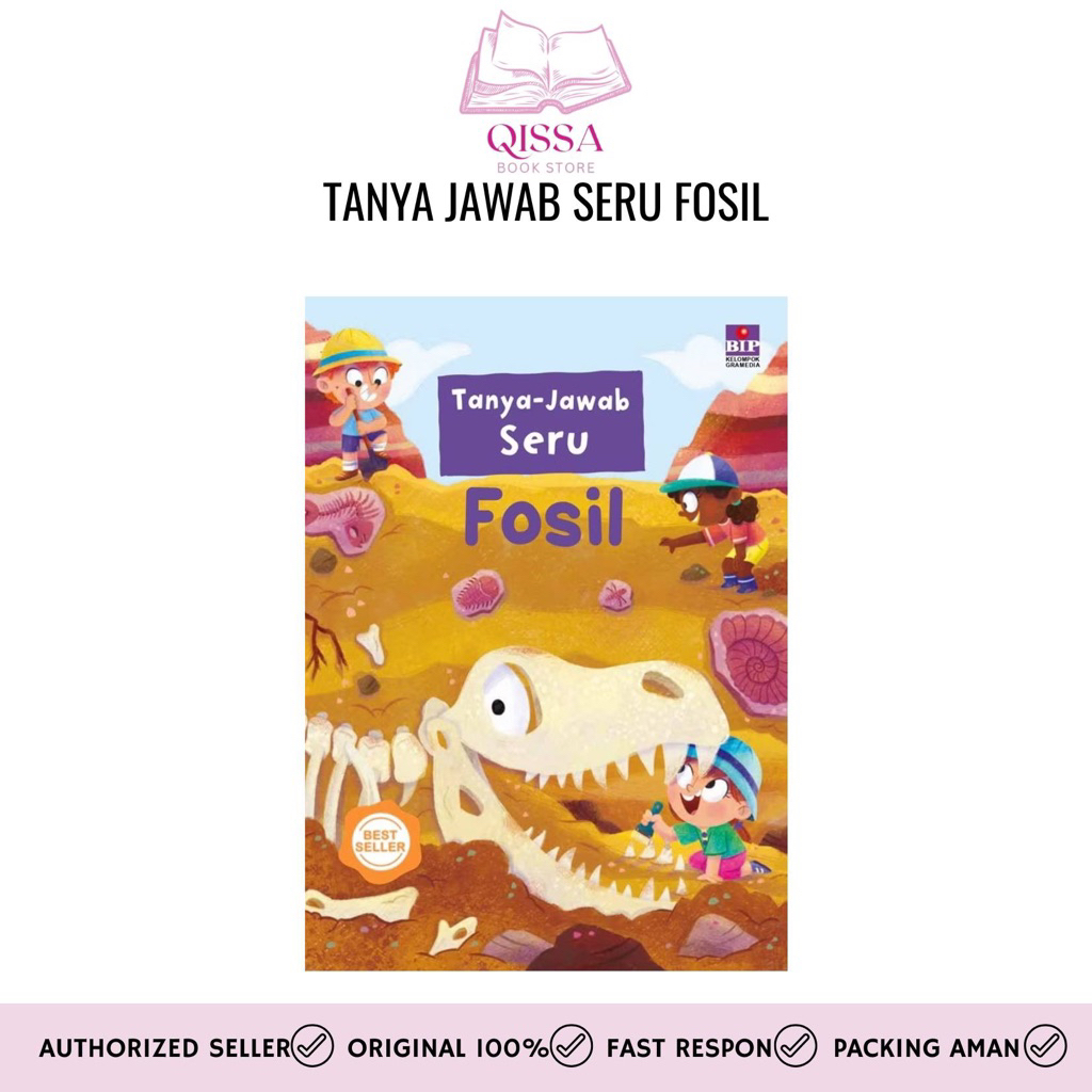 [ READY STOCK ] Tanya Jawab Seru Tentang Fosil | Buku Anak | Misteri Fosil | Buku Hewan Prasejarah |