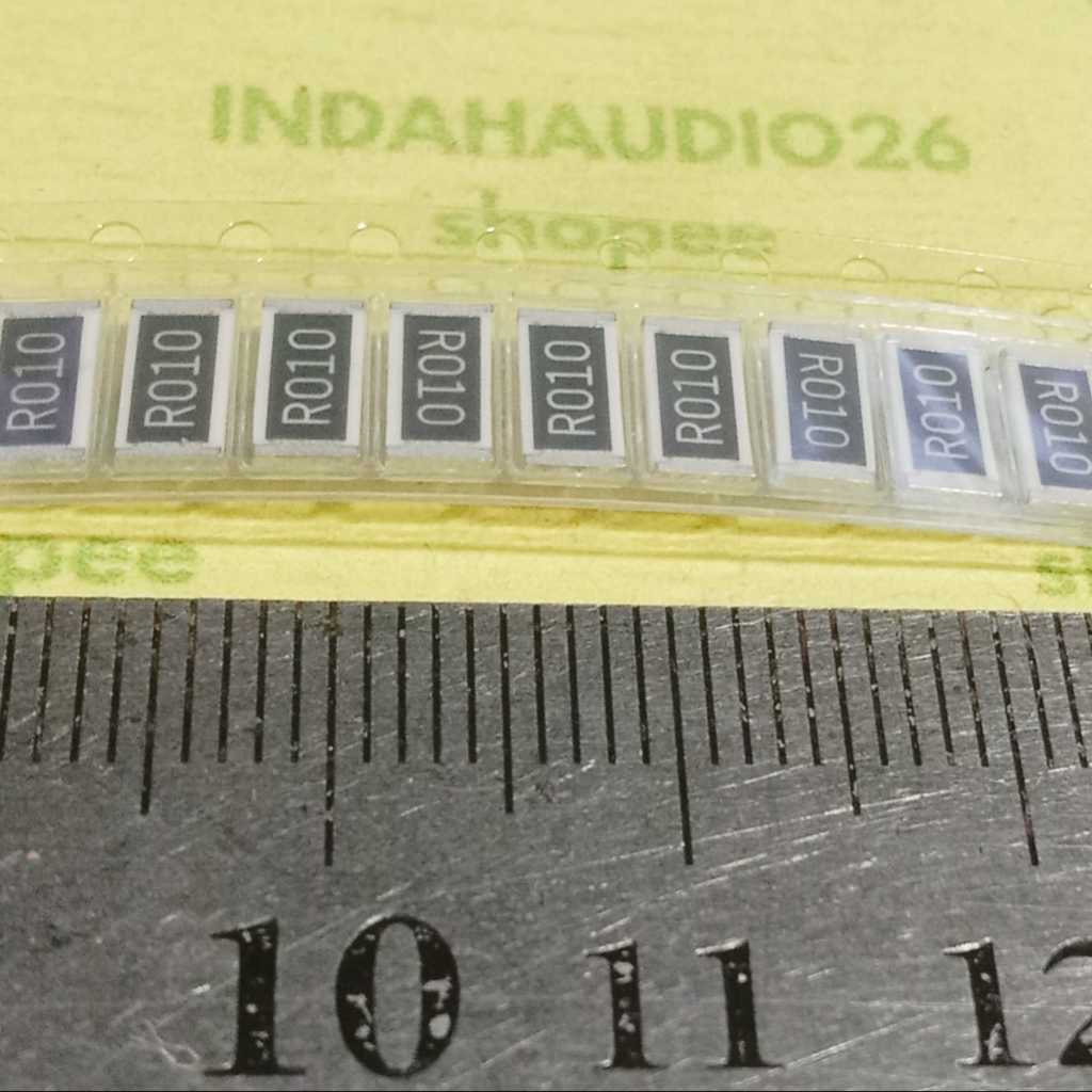 6PCS  R010 3521 shunt resistor smd 0R01 3w 1%  10 mili ohm 3watt 0,01 ohm smd resistor 3,5x6,3mm chi