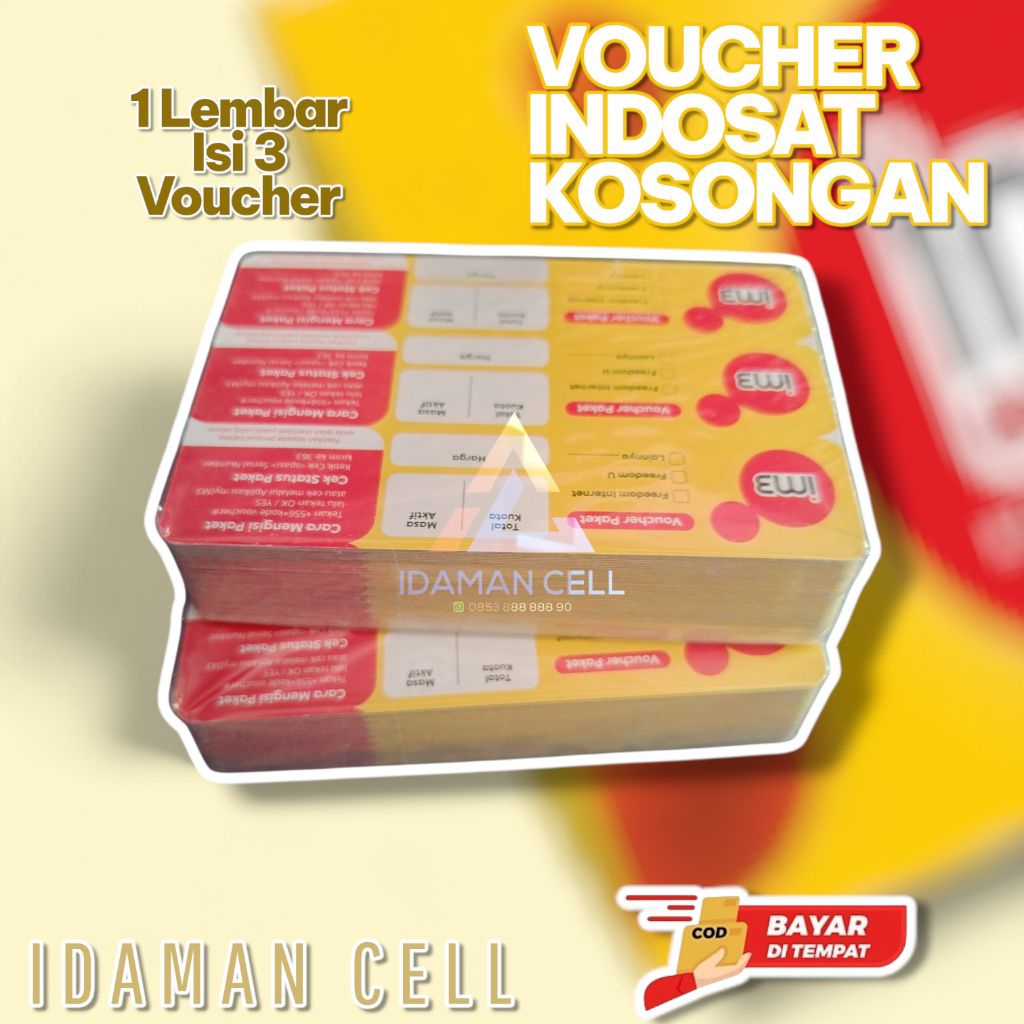 Voucher Indosat kosongan / voucher Kosongan Indosat oredo expired 2027