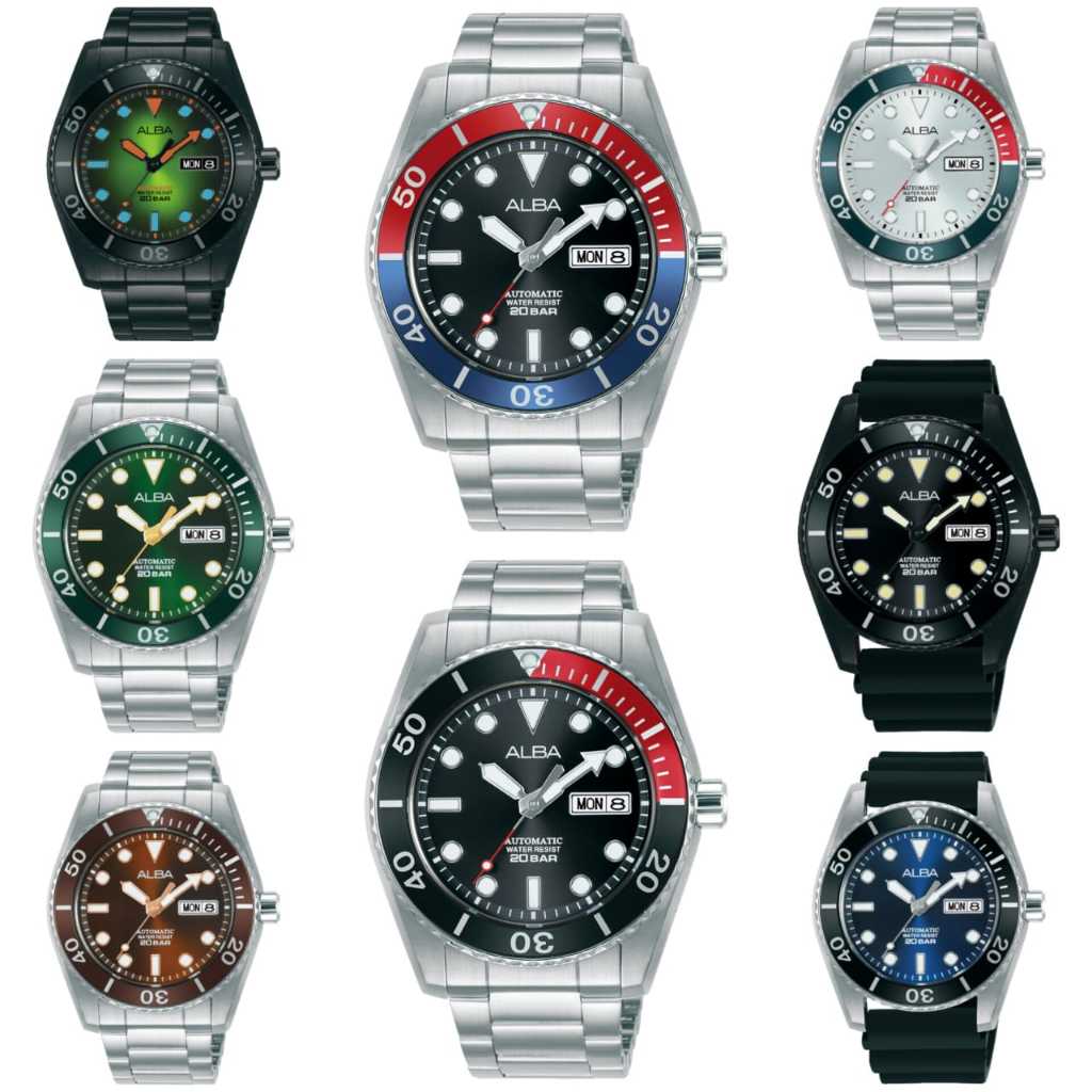 Jam Tangan Alba Men Automatic AL4285 AL4285X1 AL4287 AL4287X1 AL4289 AL4289X1 AL4291 AL4291X1 AL4293