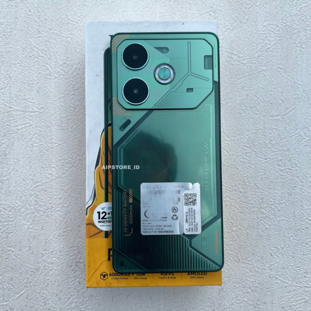 Tecno Pova 6 12+12/256 Second Fullset Resmi