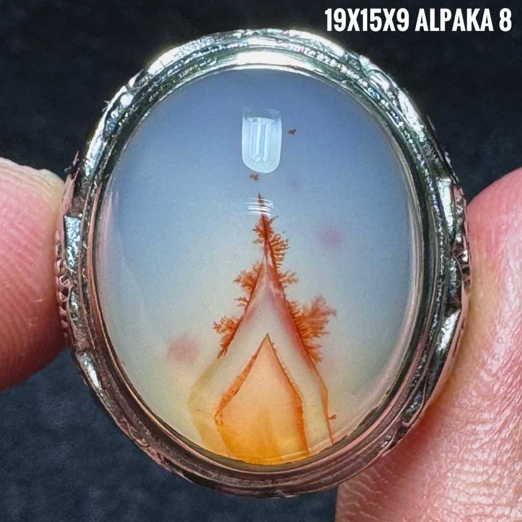 Cincin Batu Akik Natural Cempaka Putih