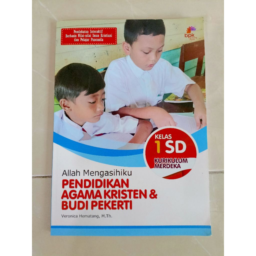 Buku Pendidikan Agama Kristen Kelas 1 SD Kurikulum Merdeka