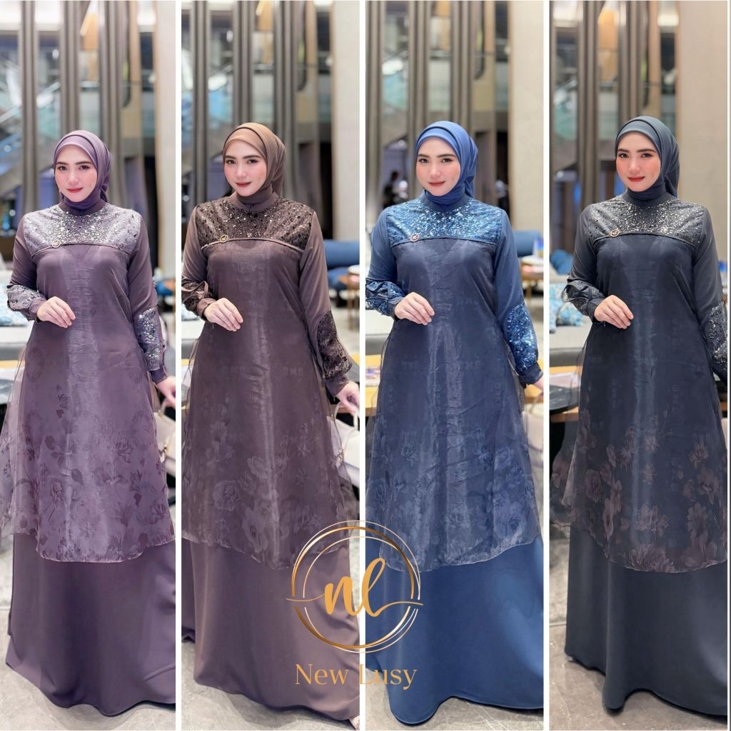 Varisha dress  by new lusy gamis new lusy gamis viral gamis mewah