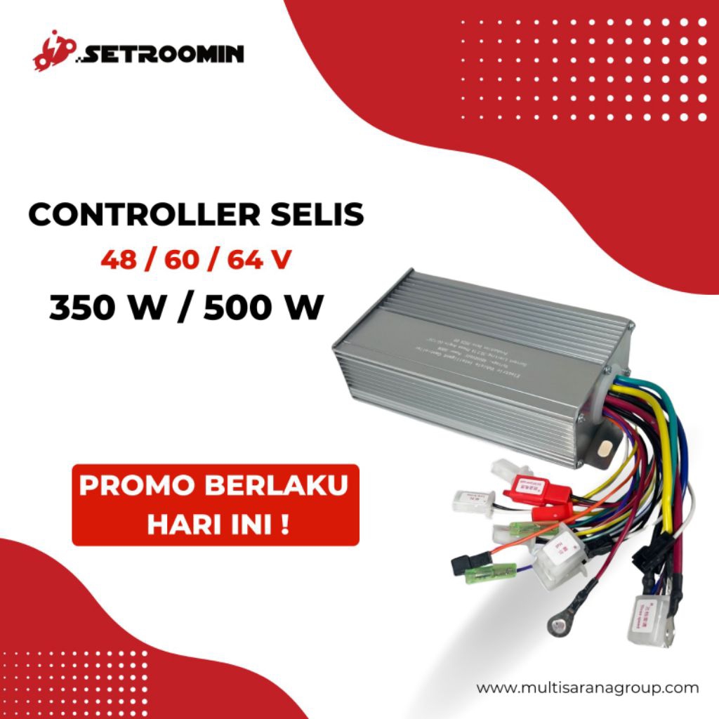 Controller sepeda listrik 36v 48v 350w bldc brushless kontroler 36v/48v selis universal 36volt 48vol
