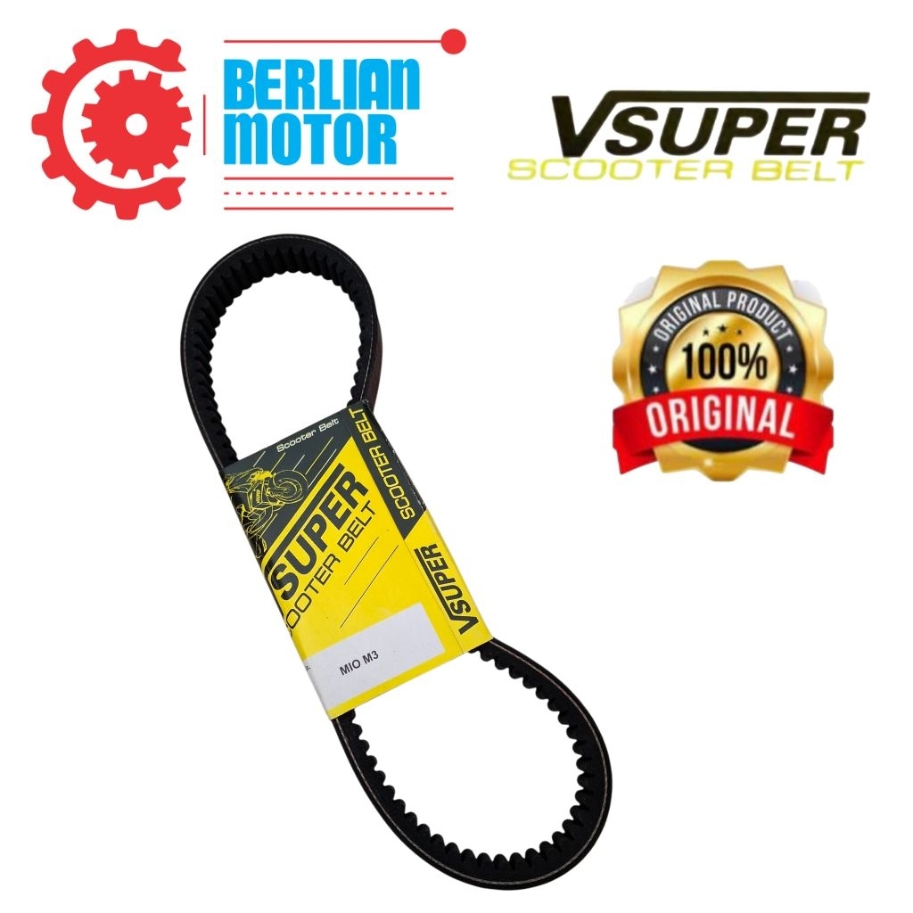[ORIGINAL] V-Belt VSUPER Scooter Belt Yamaha Mio M3 - High Quality