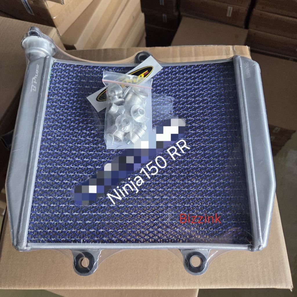 Bpro Radiator Ninja 150 RR kawat Jaring Biru Original Bpro