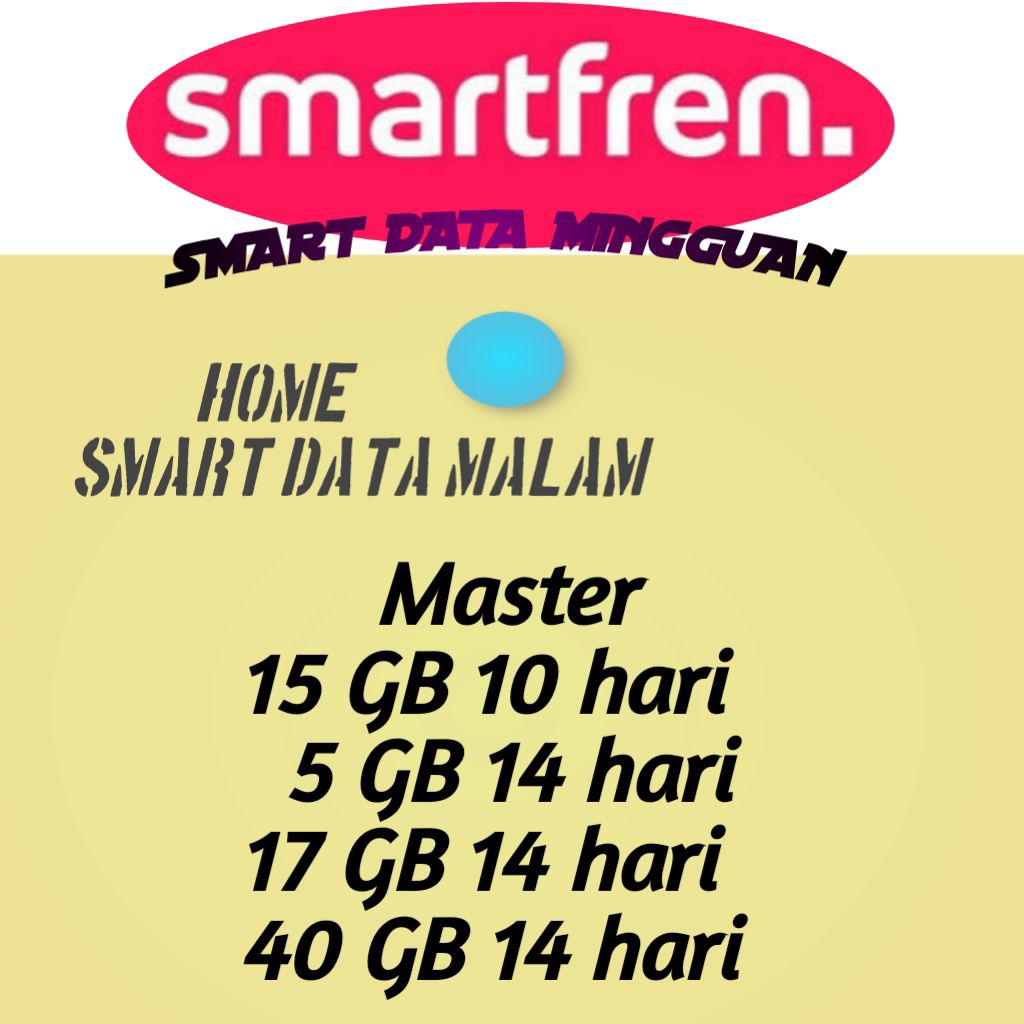 Paket data internet Smartfren harian plus malam