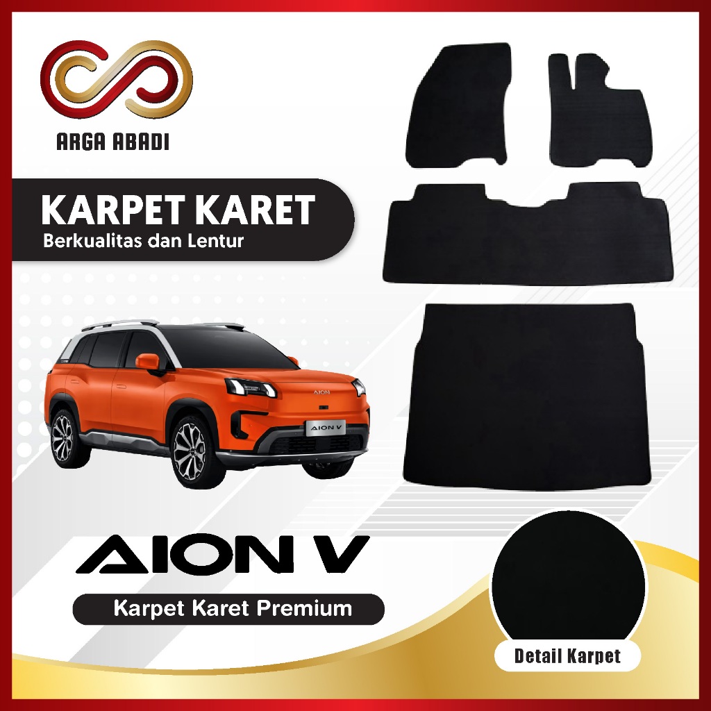 Karpet Mobil Aion V Karet Premium Fullset