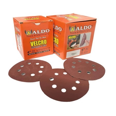 ALDO Amplas Bulat Tempel Air Sander Velcro 5 Inch | Grit 60 - 1000 | Ecer