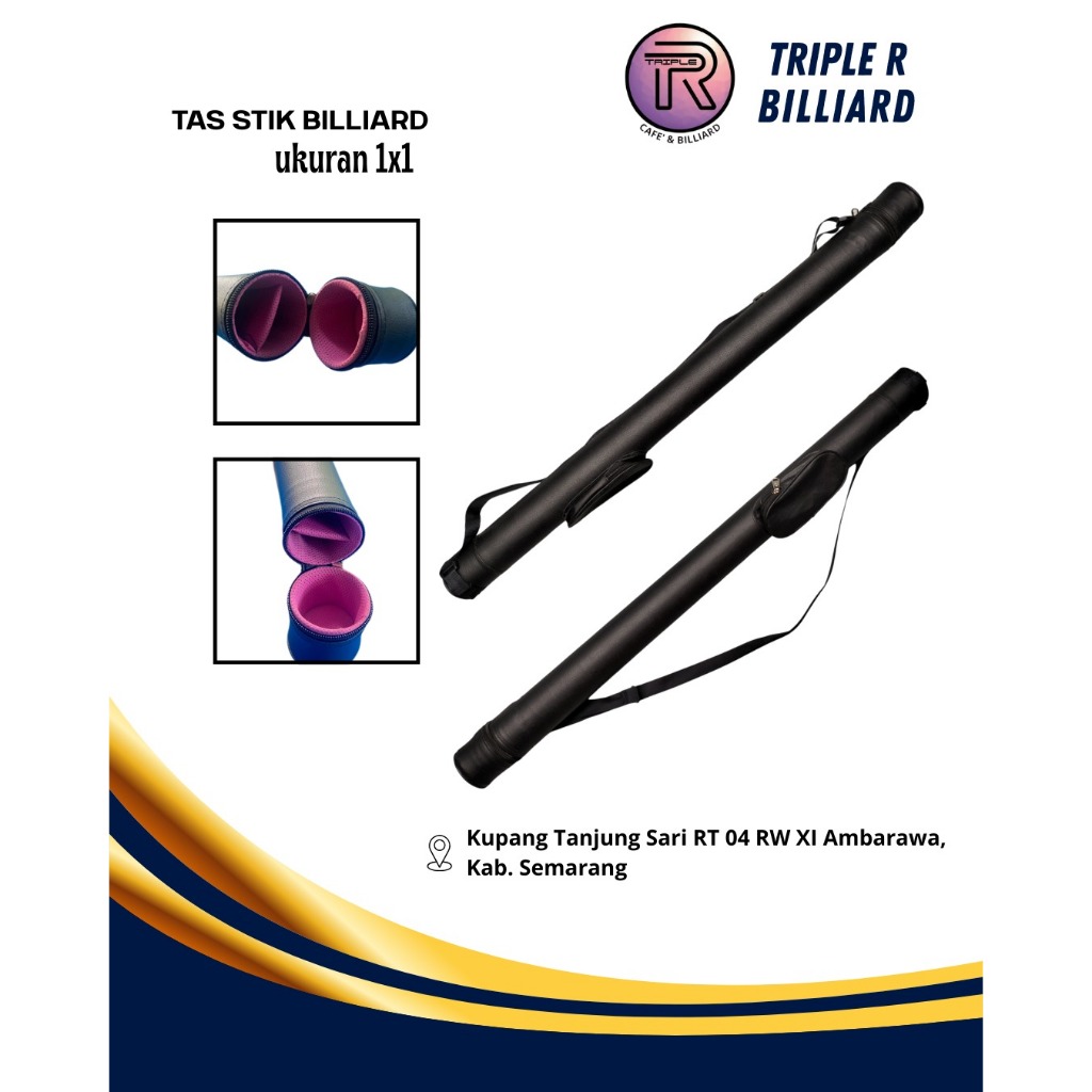 Hard Billiard Case -  Tas Stik Billiard 1x1 - Billiard