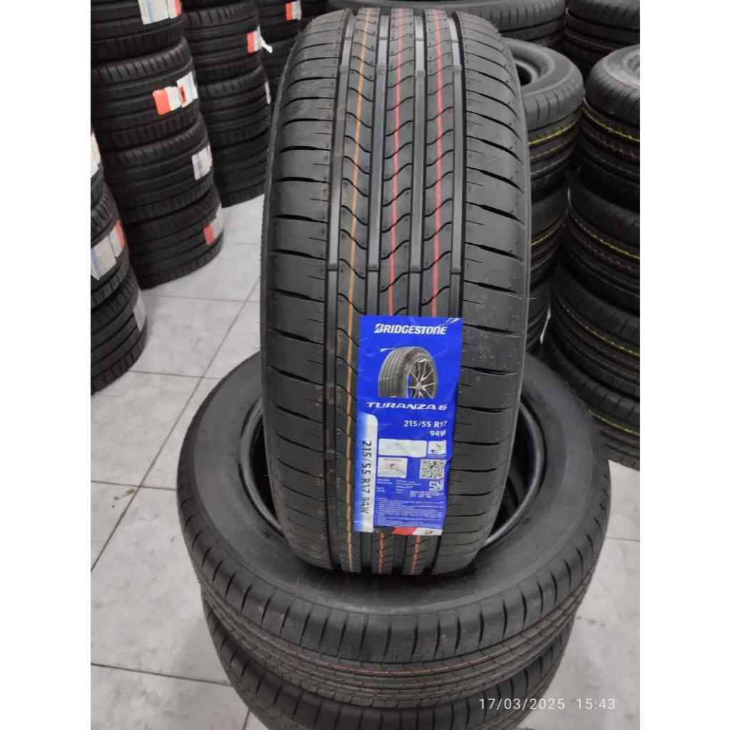 Bridgestone Turanza 6 Enliten 215/55 R17 tahun produksi terbaru