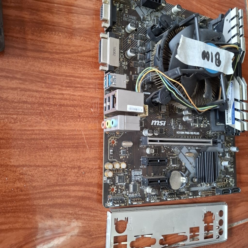 PAKETAN CORE I3 8100.RAM 4GB DDR4.MOBO MSI H310
