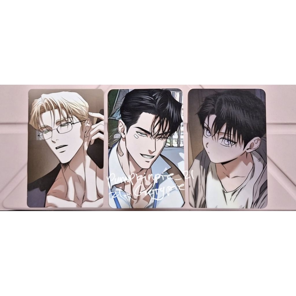 (BACA DESKRIPSI) Photocard Manhwa BL Flashlight Aaron Lezhin Project Yujin Daybreak RPC