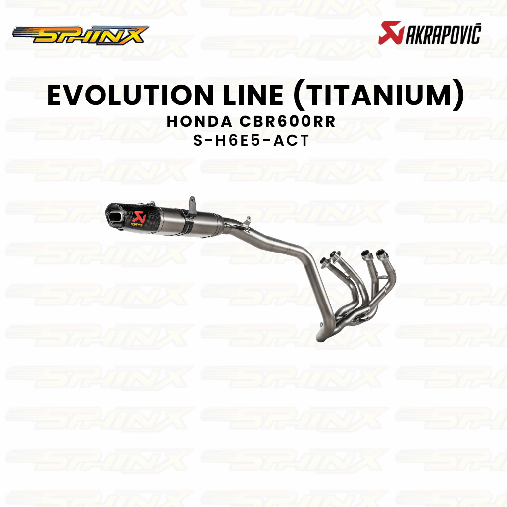 Knalpot Akrapovic Evolution Line (TITANIUM) Honda CBR 600RR