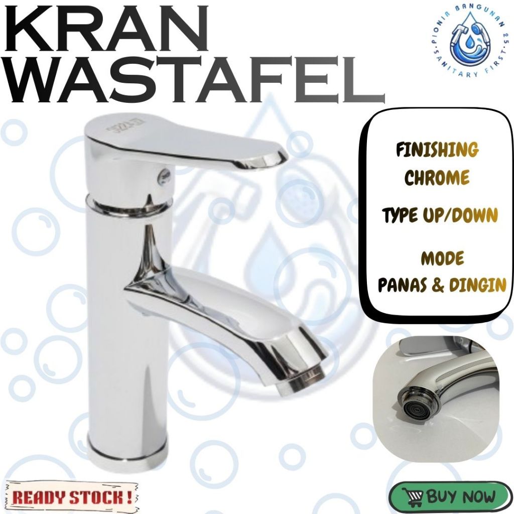 Kran Wastafel Kran Air Drat Meja Keran Wastafel Tidak Berkarat