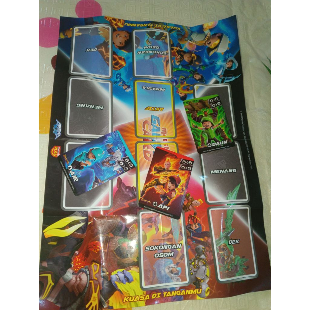 Boboiboy Monsta Galaxy Card Arena Mat Pek elemental