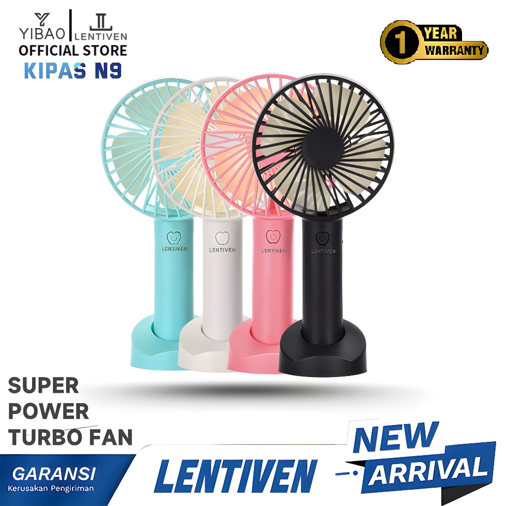YIBAO LENTIVEN Kipas Angin Mini Kipas Angin Mini Cute