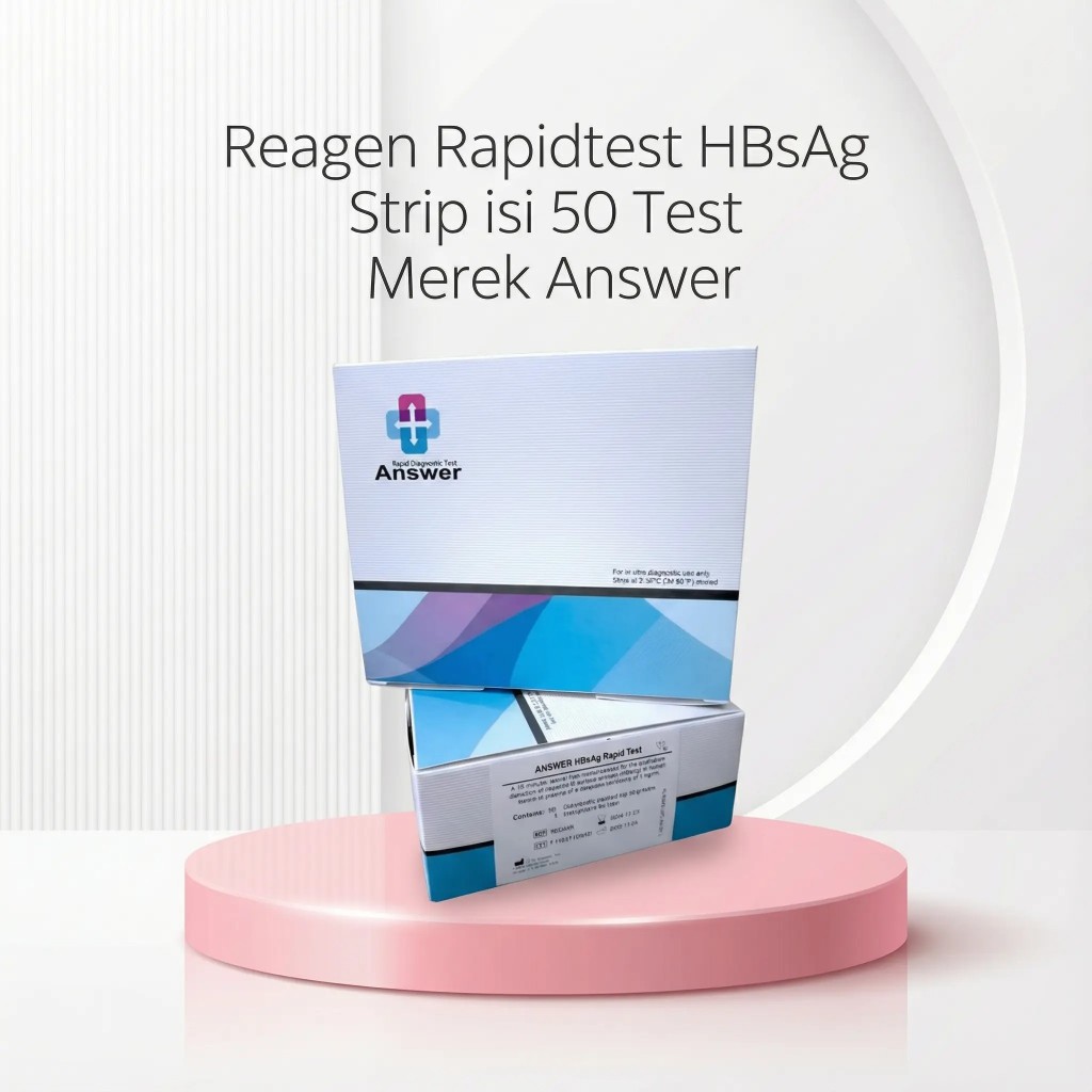 Reagen Rapid Test HBsAg Strip Isi 50 Test – Merek Answer