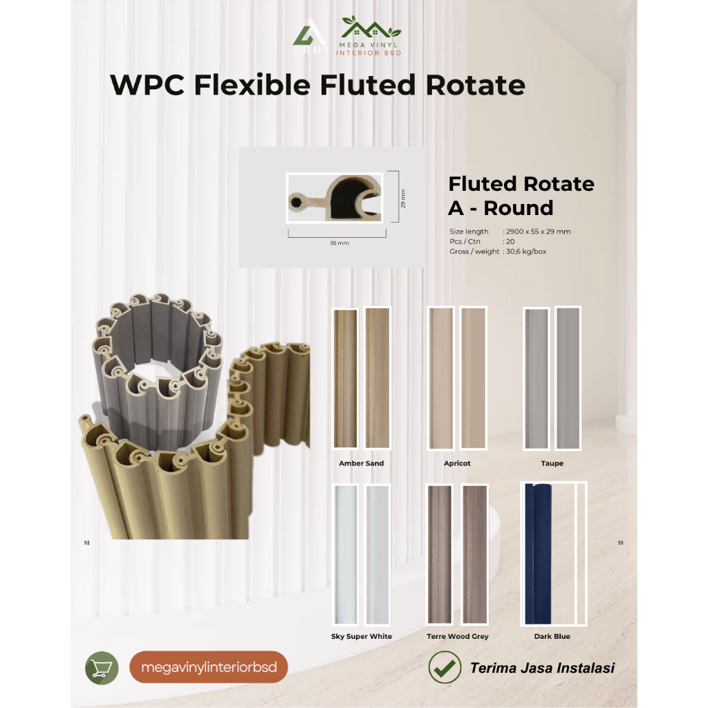 WPC Fluted Rotate (For Indoor)