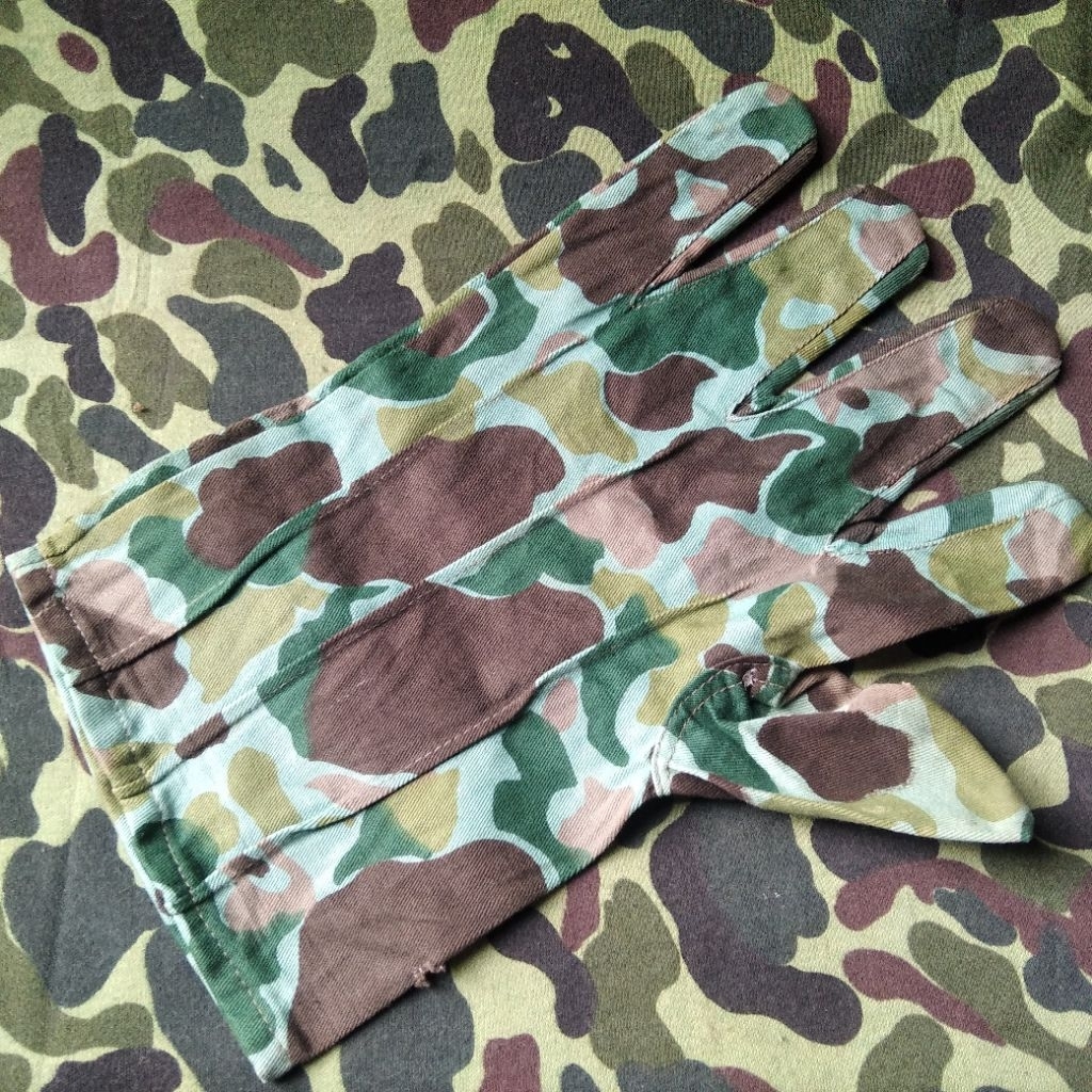 sarung tangan loreng menpor resimen pelopor brimob brigade mobil polisi jadul sarung tangan jatah ab