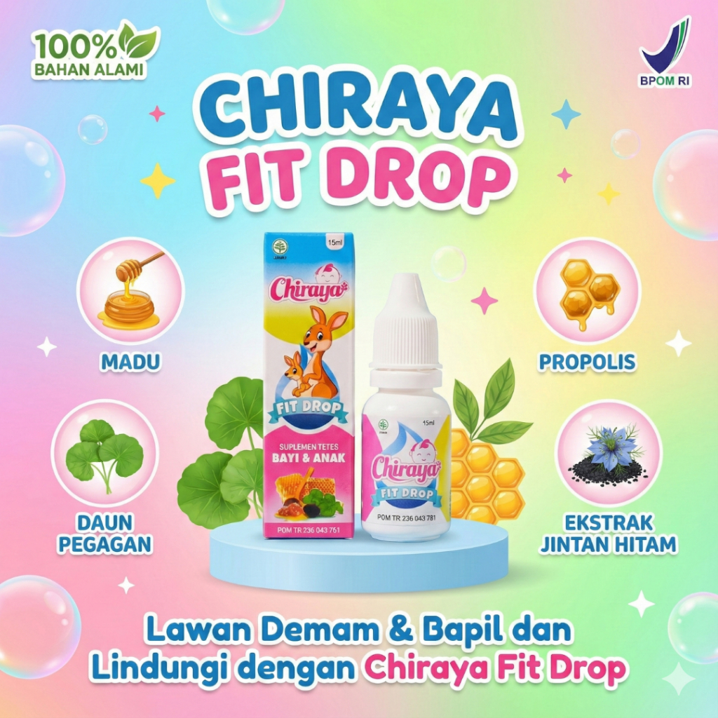 Chiraya Suplemen Tetes Bayi & Anak Fitdrop Madu Anak Kecerdasan Otak Bayi Penambah Napsu Makan