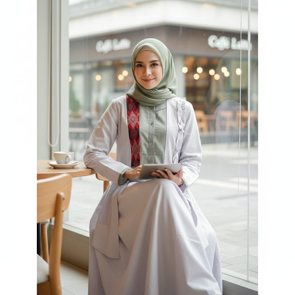 Gamis Dewasa Outer + Inner By LunanGo Original