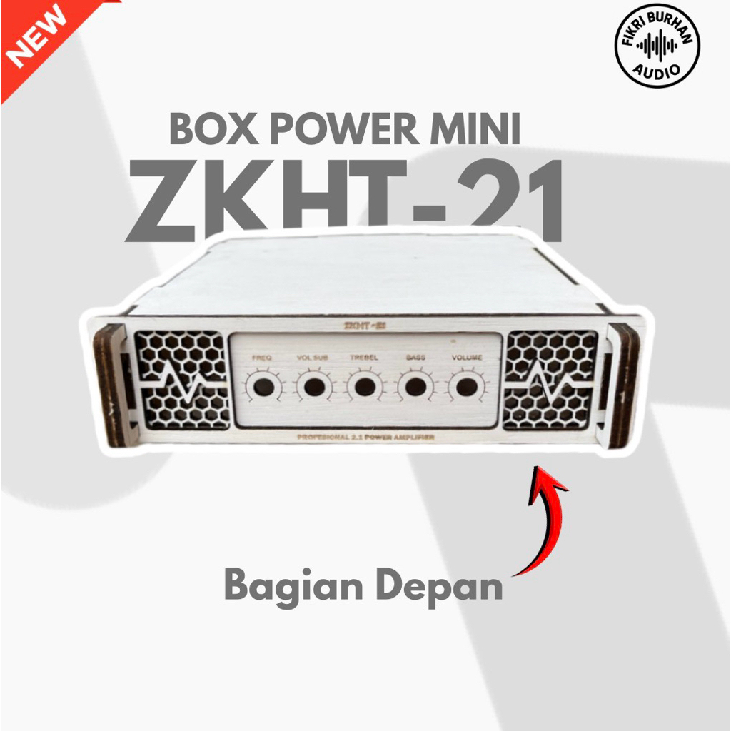 Box Ampli Mini ZKHT-21 | Box Power Mini Stereo Subwoofer | Casing Power Mini Ashley