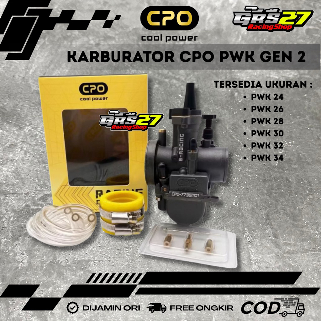 KARBURATOR CPO PWK GEN 2 KARBU PWK 24 26 28 30 32 34 ORI ORIGINAL CPO COOL POWER
