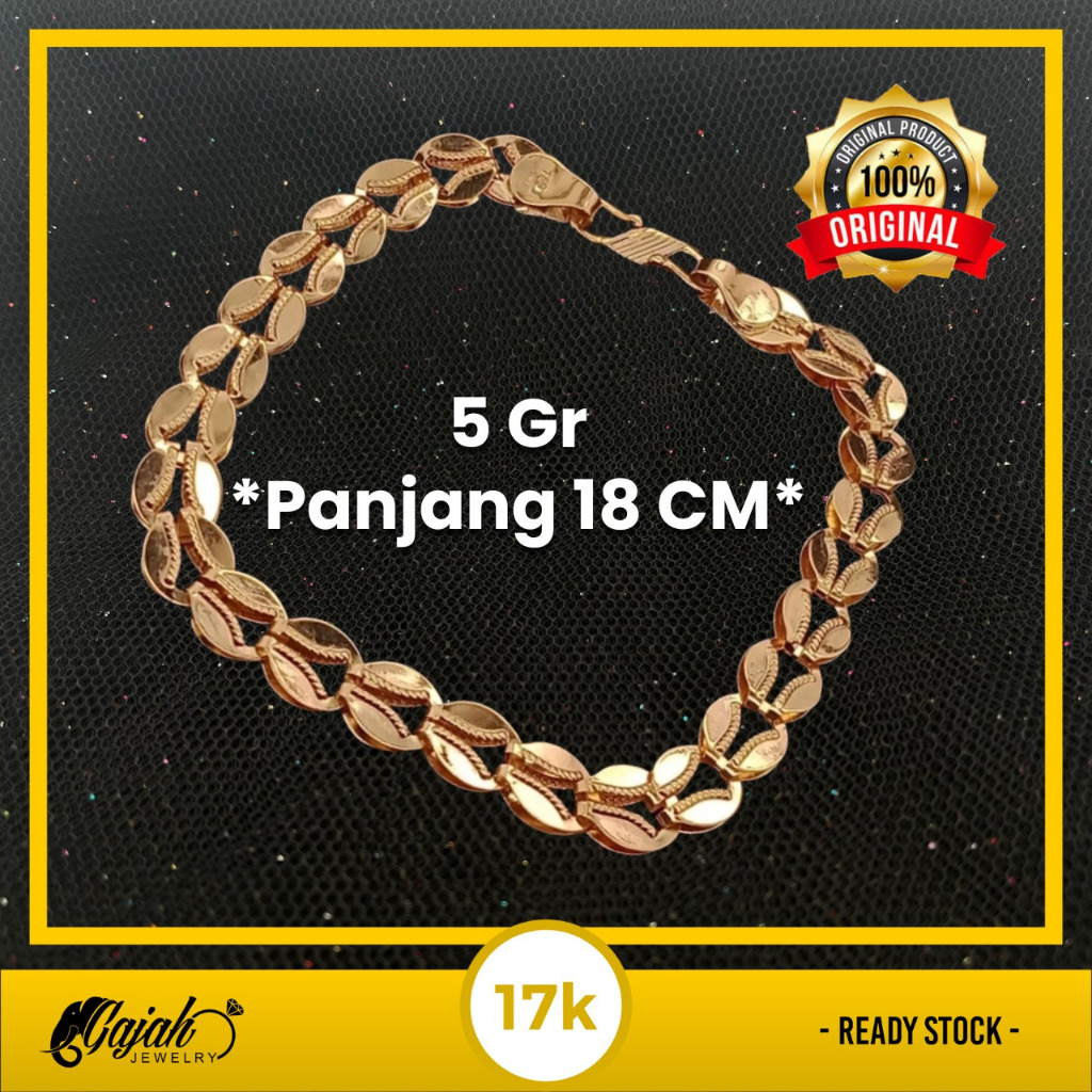 Gelang Emas 17K - Toko Emas Gajah - 5 Gram 1232