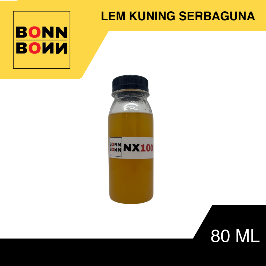 Lem Kuning NX100 Kemasan 100ml | Bonn Bonn Official | Lem Jok, Tas, Busa & Kulit Sintetis
