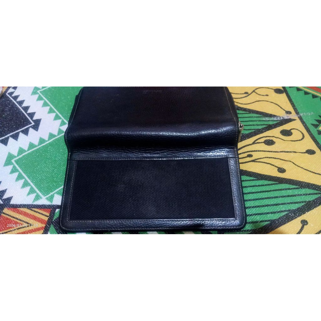 Dompet Wanita BALLY Kulit Asli Hitam – Elegan, Premium & Original Look