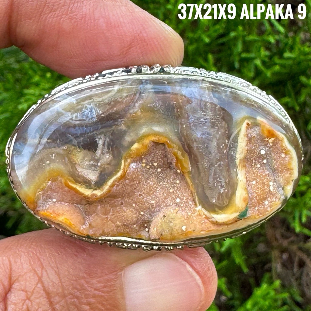 Cincin Batu Akik Natural Lafadz Allah (Asli Alam)