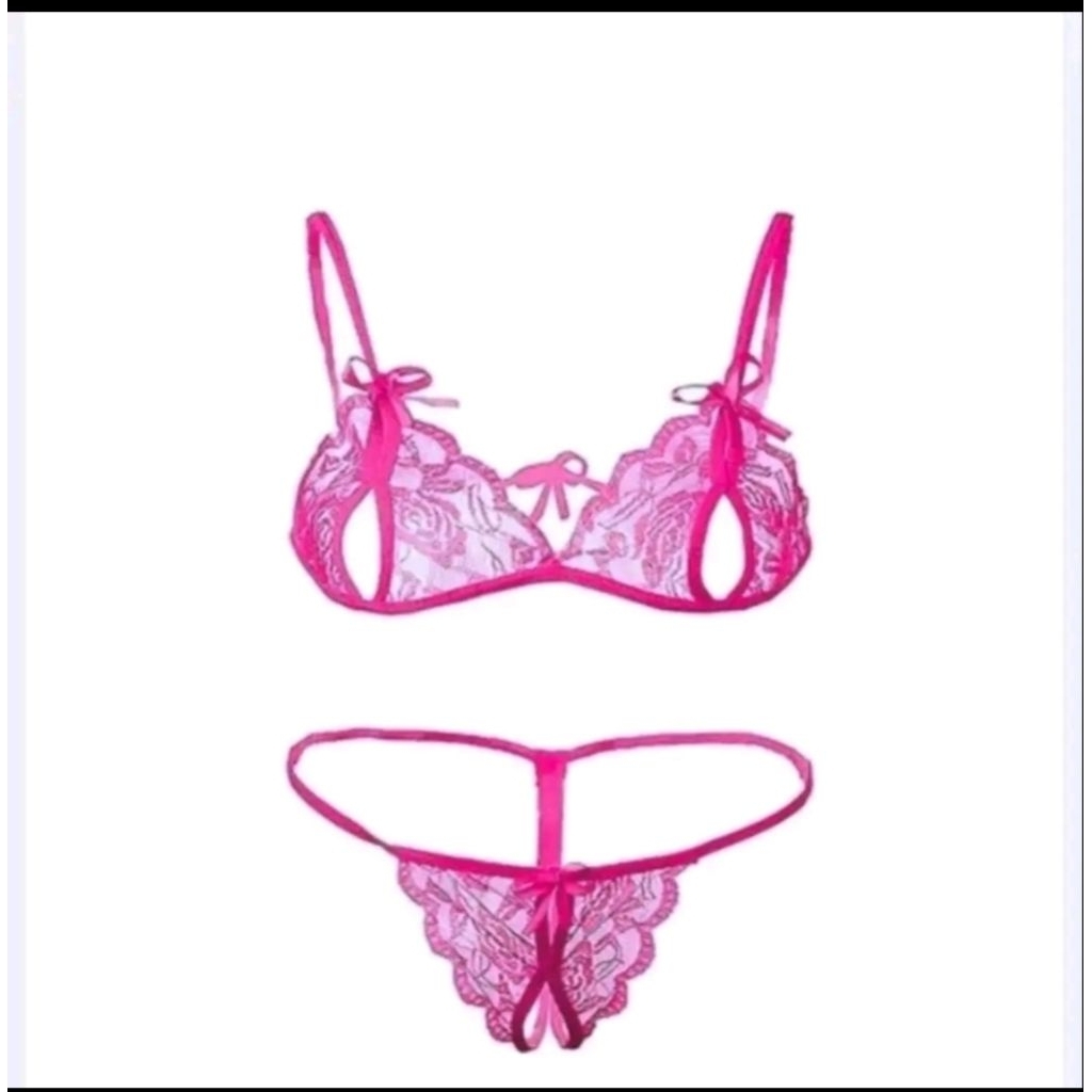 bestpromo set bra sexy korea renda transparan lembut