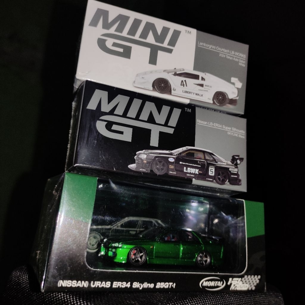 [BUNDLE / ALL SEALED] Mortal URAS ER34 // MGT ER34-LBWK // MGT LABORGHINI COUNTACH LBWK | 1/64 Scale